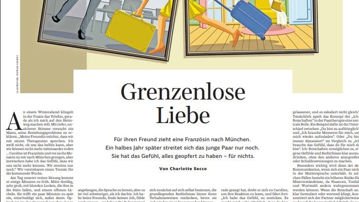Süddeutsche Zeitung Artikel zum Thema "Grenzenlose Liebe"